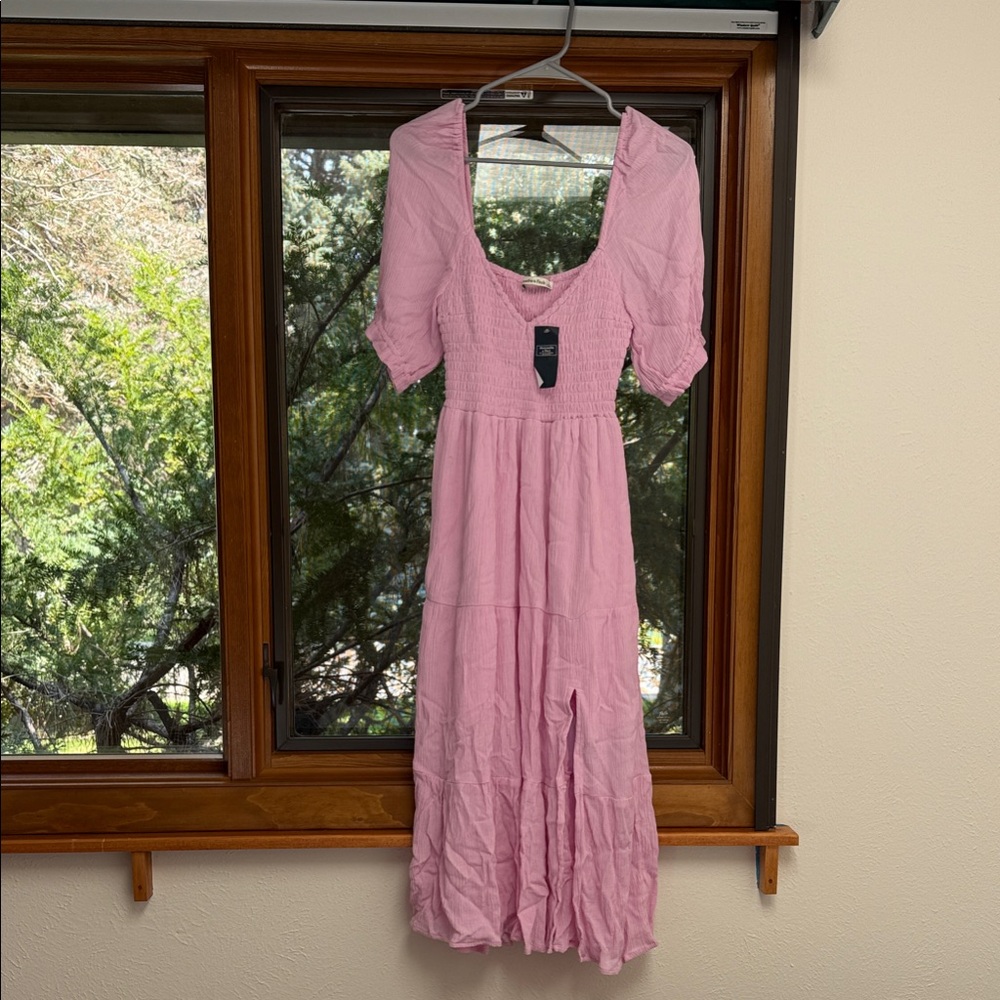Abercrombie & Fitch Pink Midi Dress